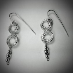 Silver Multi-Function Earrings