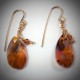 Swarovski Copper Crystal Earrings - 1846