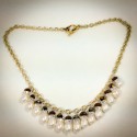 Gold Pearl Necklace - 2283