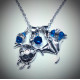 Silver Necklace with Turtle and Stingray Charms