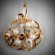 Gold Diamonds and Pearls Pendant